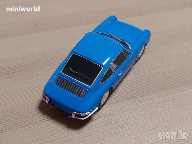 Porsche 901 1964 - мащаб 1:43 на Atlas моделът е нов в PVC дисплей-кейс, снимка 8 - Колекции - 43621486
