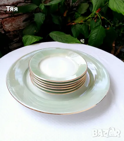 Седефен сервиз за торта на Китка , снимка 6 - Сервизи - 50434912