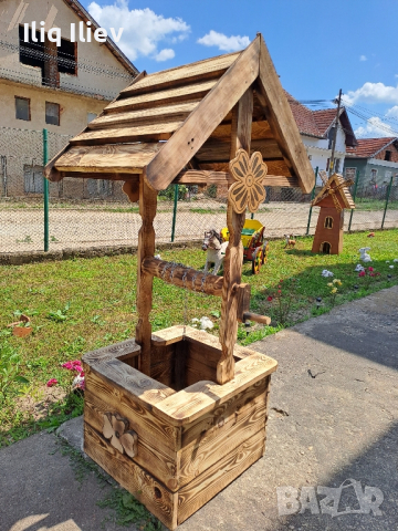 Декоративен кладенец, бунар, геран, снимка 3 - Декорация за дома - 44854182