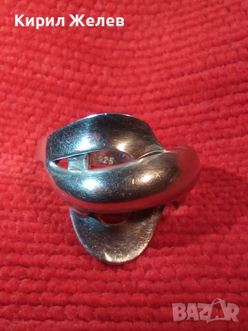 ЕЛЕГАНТЕН СРЕБЪРЕН ПРЪСТЕН СРЕБРО 925 ЮВЕЛИРНА РЪЧНА АРТ НУВО ИЗРАБОТКА АНГЛИЯ 26218, снимка 12 - Пръстени - 35996609