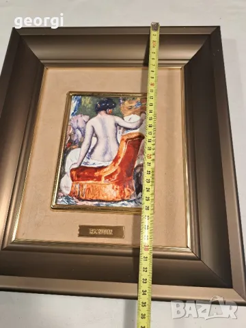 картина на Реноар върху медна плака   1/4, снимка 7 - Картини - 47475452
