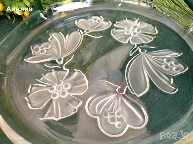 Тортиера матирани цветя, снимка 3 - Чинии - 52800567