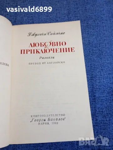 Джулиън Саймънс - Любовно приключение , снимка 4 - Художествена литература - 48263569