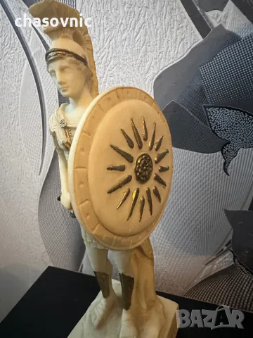 Алабастър Статуетка Александър Македонски фигура / мрамор колекционерски декорация, снимка 2 - Колекции - 48630989