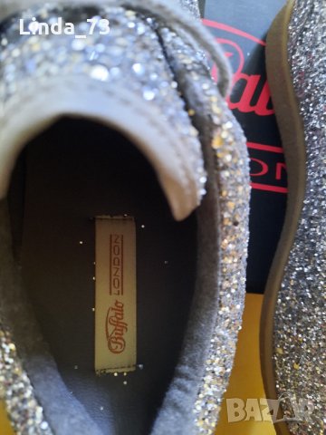 Дам.обувки/маратонки-"BUFFALO"-№40-цвят-сребристи-glitter. Закупени от Италия., снимка 5 - Маратонки - 33633792