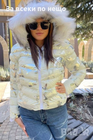 Дамско Зимно Яке С Естествен Пух На Качулката - 2 Налични Цвята Код W.S.O., снимка 5 - Якета - 52568697