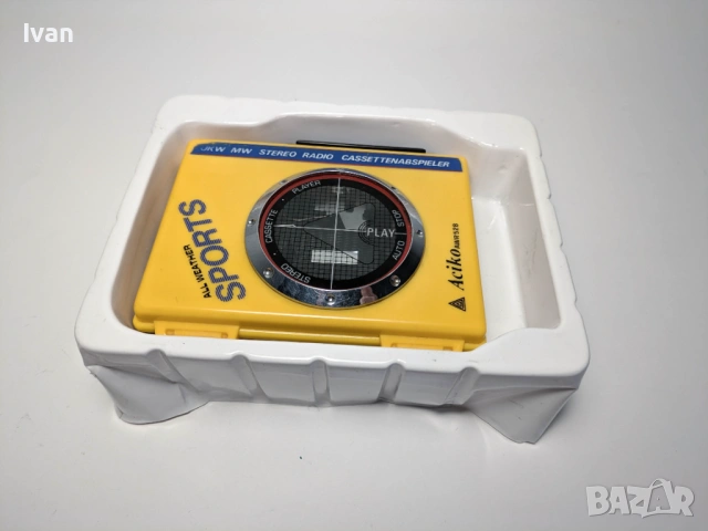 Рядък Aciko AWR 528 Walkman всесезонен спортен стерео радио с оригинална кутия, снимка 5 - Аудиосистеми - 53476907