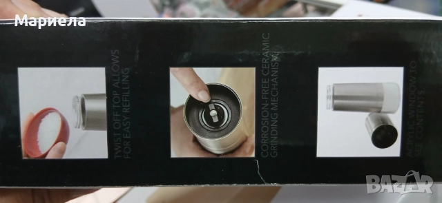 Комплект 2 Мелнички за сол и черен пипер KitchenAid, снимка 5 - Други стоки за дома - 52690184