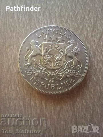2 лати 1925 Латвия сребро