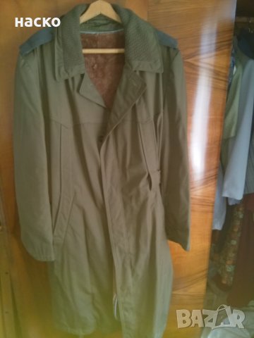 Военна полева шуба стар образец с подплата и яка от овча кожа, снимка 4 - Палта - 26858991