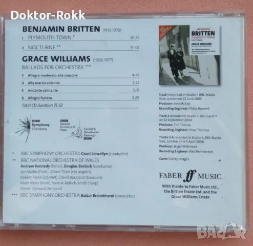 Britten, Grace Williams, BBC Symphony Orchestra, BBC National Orchestra Of Wales, Andrew Kennedy CD, снимка 2 - CD дискове - 47428019