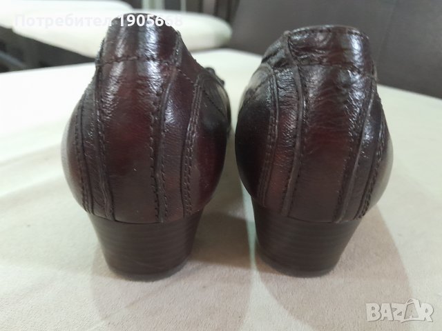 Ежедневни тъмно кафеви дамски обувки № 38, снимка 2 - Дамски ежедневни обувки - 37928184