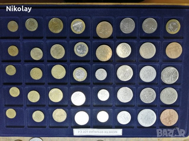 МОНЕТИ ФРАНЦИЯ, LOT по 40 броя, снимка 5 - Нумизматика и бонистика - 24459147