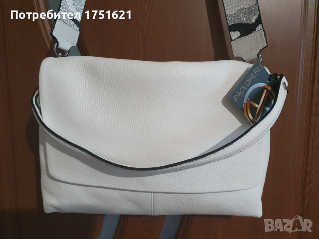 Нова чанта PAOLOPERLI естествена кожа , снимка 2 - Чанти - 36523241