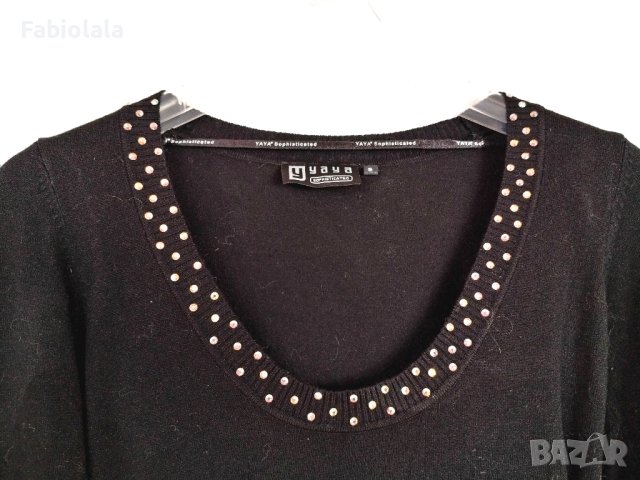 Рокля от трико YAYA с блясък S, снимка 6 - Рокли - 44064384