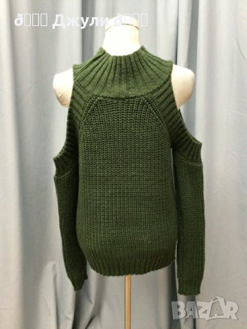 Ефектна блуза плетиво с голо рамо , снимка 5 - Блузи с дълъг ръкав и пуловери - 43488714