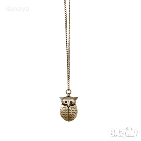 3293 Дамско винтидж колие Бухалче, снимка 2 - Колиета, медальони, синджири - 42957725