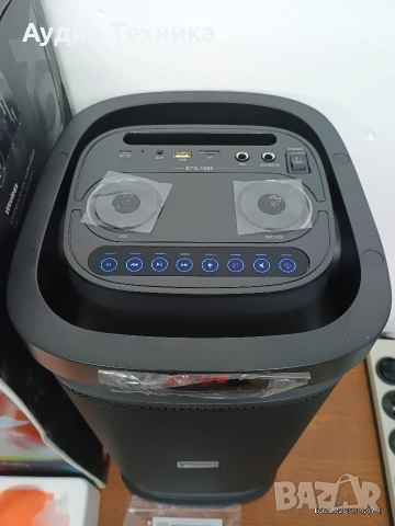 Чисто нова караоке колона Brodu BTS 1989. Акумулаторна с 2бр. микрофони и дистанционно. , снимка 7 - Тонколони - 52828421