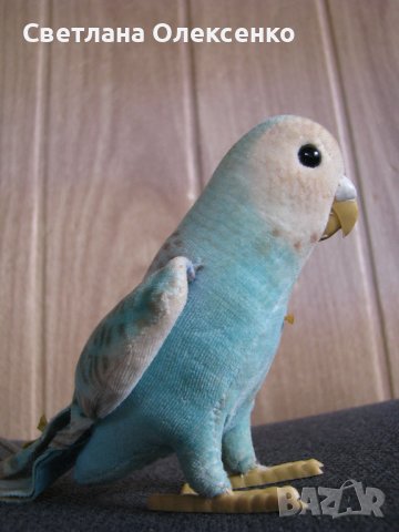 Колекционерска мека играчка Steiff Parakeet Папагал, снимка 5 - Колекции - 37738628