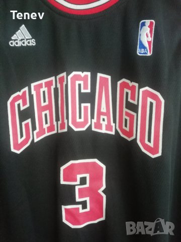 Chicago Bulls #3 Wade потник Чикаго Булс Adidas NBA Jersey , снимка 4 - Тениски - 43442039