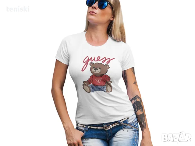 Тениски GUESS Bear принт 3 модела