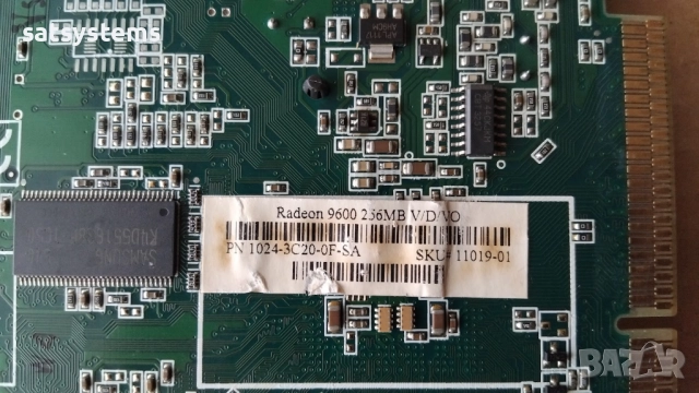 Видео карта ATi Radeon Sapphire 9600 Atlantis 256MB DDR 128bit AGP, снимка 9 - Видеокарти - 52029380