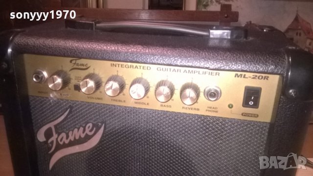 fame ml-20r guitar amplifier-33х31х17см-внос холандия, снимка 11 - Ресийвъри, усилватели, смесителни пултове - 27820697