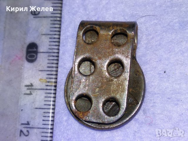 СТАРО ВОЕННО МЕТАЛНО КОПЧЕ За КОЛАН с ПЕТОЛЪЧКА СОЦ БНА НРБ РЯДЪК АКСЕСОАР За УНИФОРМА 41065, снимка 2 - Антикварни и старинни предмети - 43551736