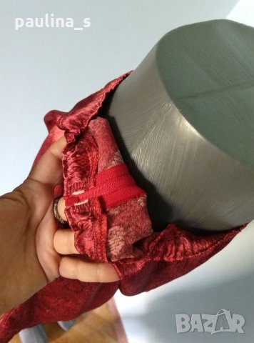 Еластични сатенени бермуди / змийски принт в червено / голям размер , снимка 4 - Къси панталони и бермуди - 33446035
