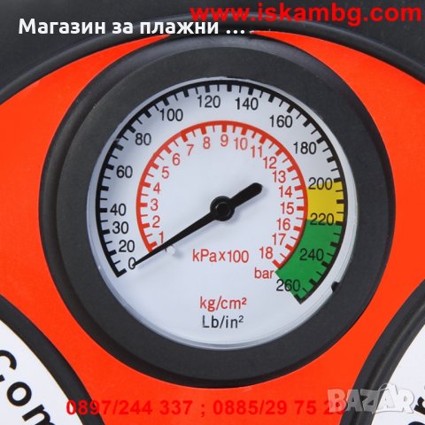 Преносим компресор с формата на гума, снимка 4 - Аксесоари и консумативи - 28384347