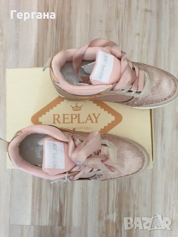 Кецове Риплей с  розови пайети , снимка 3 - Дамски ежедневни обувки - 32679506