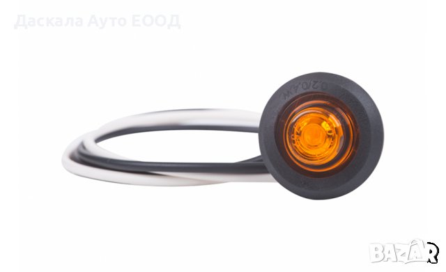  1бр. кръгли LED ЛЕД габарити ОРАНЖЕВИ за ролбар Eagle Eye 12-24V Полша