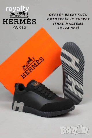 Hermes Черни Мъжки Маратонки 40-44 Номер 