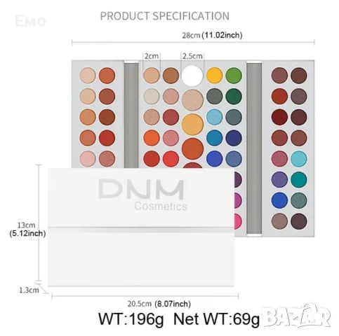 Сенки за очи DNM в 63 цвята, снимка 10 - Козметика за лице - 47819984