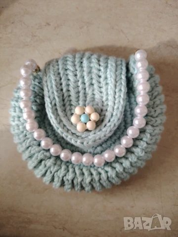 Плетена малка чантичка цвят по избор на клиента   , снимка 13 - Чанти - 51172495