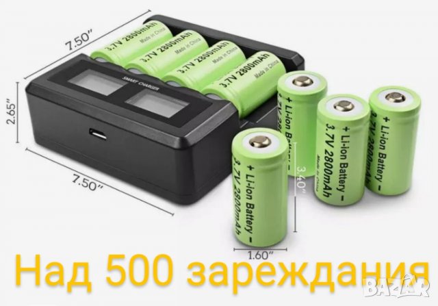 Зарядни Li-po батерии СR123A, снимка 3 - Друга електроника - 36717387