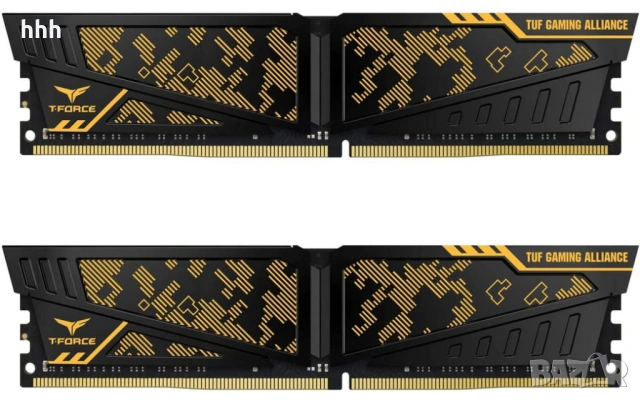 16 gb /2x8 gb/ ddr4 3600 MHz TeamGroup T-Force Vulcan TUF / CL18 на 3600 MHz /18-22-22-42