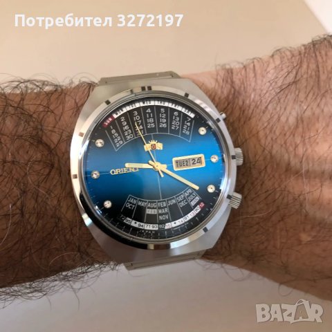 ORIENT автоматичен механичен часовник,ден от седмицата,дата,вечен календар, снимка 9 - Мъжки - 41852150
