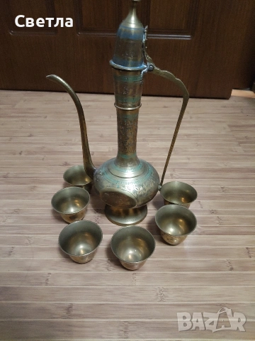 Стар Месингов чайник, снимка 3 - Други ценни предмети - 53462987