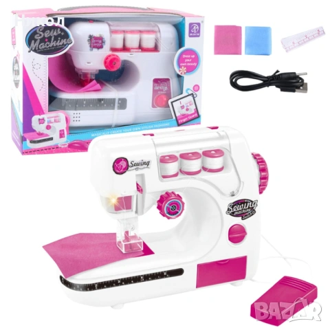 Детска шевна машина с аксесоари и реалистични функции , снимка 2 - Образователни игри - 53065470