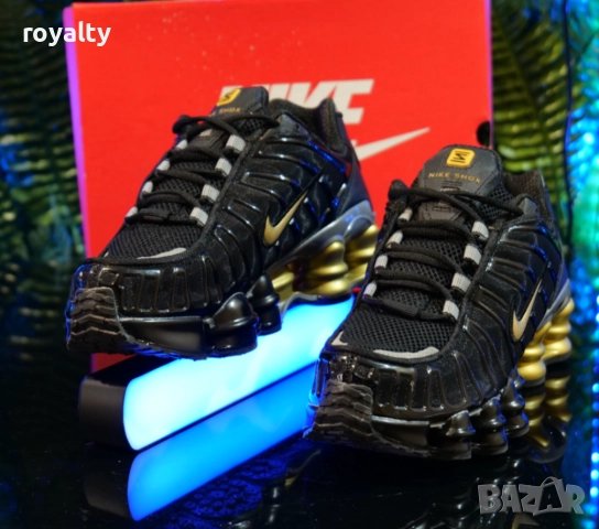 Nike Shox TL Black and Gold, снимка 3 - Маратонки - 52423111