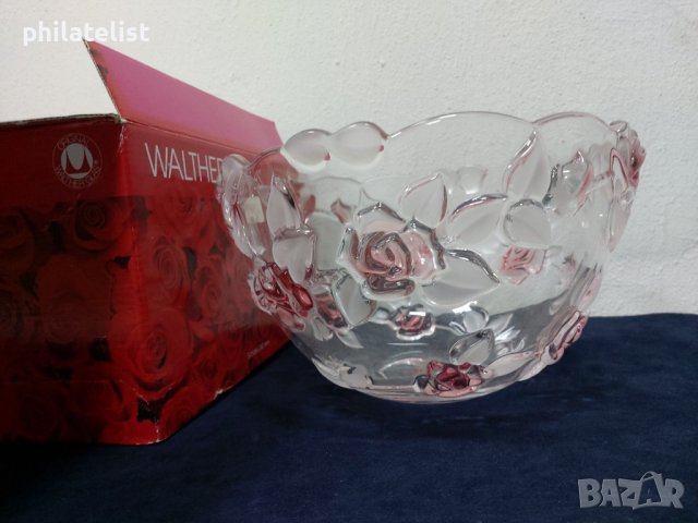 Walther Glas Natasscha Satin Rose - Стъклена купа, 24см, снимка 3 - Декорация за дома - 40300660