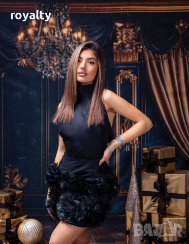 Черна Дамска Рокля , снимка 3 - Рокли - 52884818