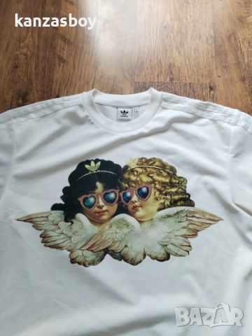 Adidas X Fiorucci  Women's Graphic T-shirt - дамска дизайнерска тениска Л, снимка 5 - Тениски - 51501500