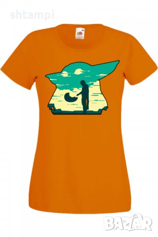 Дамска тениска Star Wars mandalorian baby yoda 1,Филм,Игра,superhero,Изненада,Подарък,Повод,, снимка 8 - Тениски - 37731813