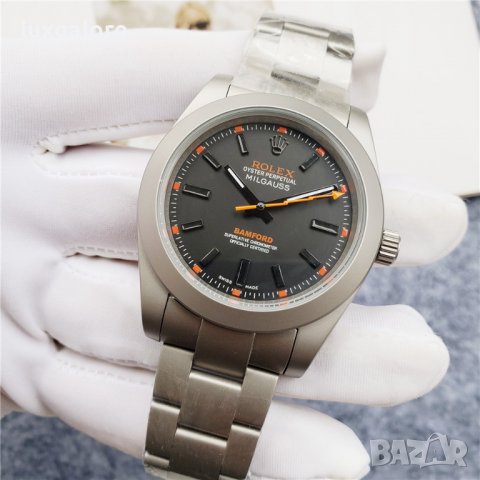 Мъжки часовник Bamford Rolex Milgauss с автоматичен механизъм, снимка 2 - Мъжки - 40178289