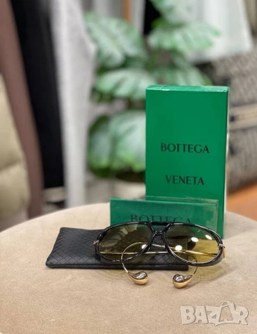 очила с черен обикновен калъф и ув защита bottega veneta , снимка 3 - Слънчеви и диоптрични очила - 50743757