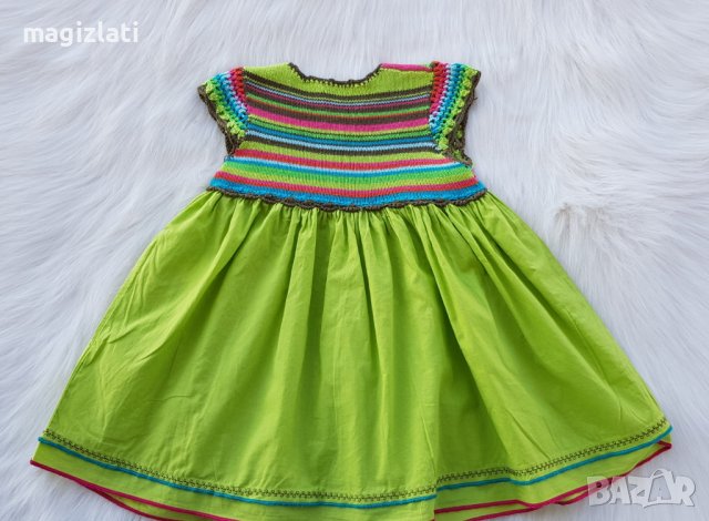 Детска рокля Catimini  размер 74-80см., снимка 5 - Бебешки рокли - 37468656