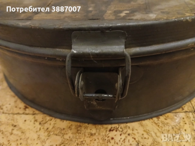 Стара метална кутия за филмова лента, снимка 3 - Антикварни и старинни предмети - 53445629