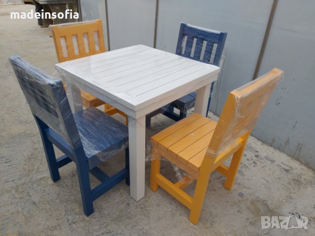 Дървени маси и столове, снимка 1 - Маси - 16659210
